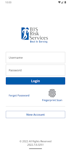 Android application BIS Risk Services screenshort