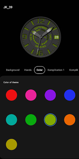 JK_39 Analog [Watch Face] Screen 2
