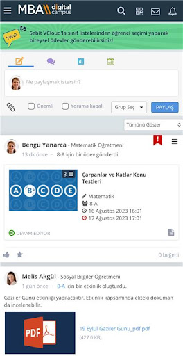 Android application MBA OKULLARI screenshort