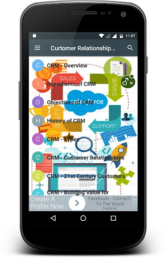 Android application Learn - CRM screenshort