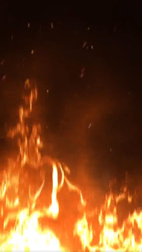 Android application fire burning wallpaper screenshort