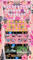 screenshot of Summer Floral Keyboard Theme