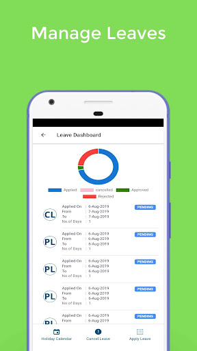 Android application Sakash HRMS - Attendance & Lea screenshort