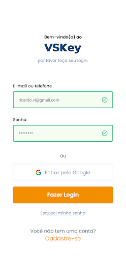 Android application VSKey screenshort