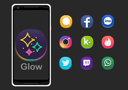 Glow - Icon Pack 8.0 APK screenshots 4