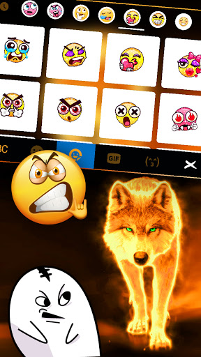 Fiery Wolf Theme Screen 3