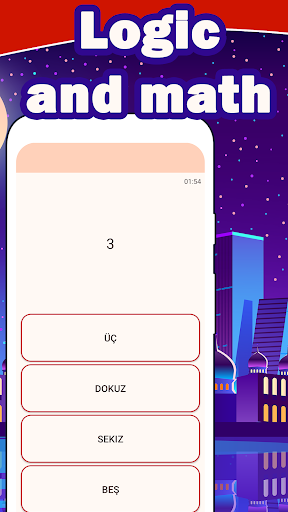 Numbers in Turkish language Screen 3