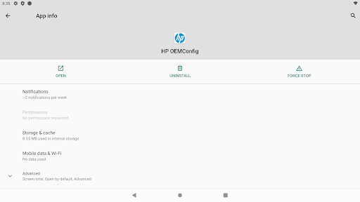 HP Engage OEM Config Screen 3