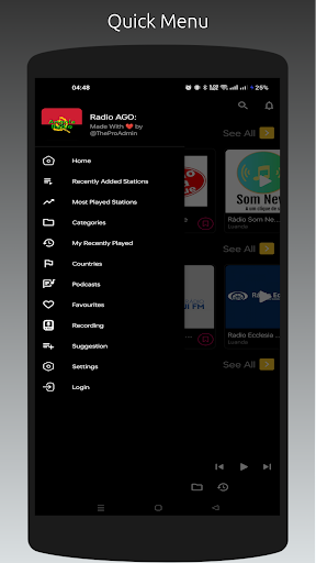 Radio AO: All Angola Stations Screen 3