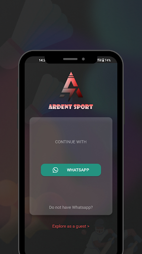 Android application Ardent Sport screenshort
