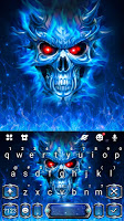 screenshot of Blue Evil Skull Theme