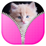 Cute Kitty Zipper Lock Screen icon
