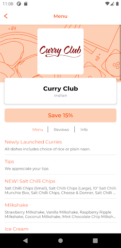 Curry Club West Lothain Screen 2