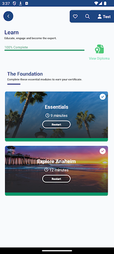 Anaheim Specialist Program Screen 3