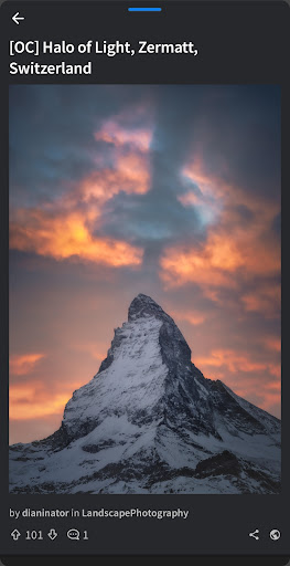 Android application Mellow for Reddit screenshort
