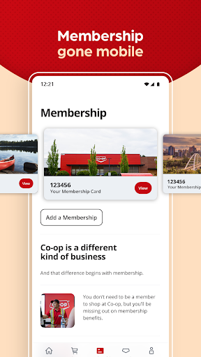 Android application Co-op: Food, Fuel, Home screenshort