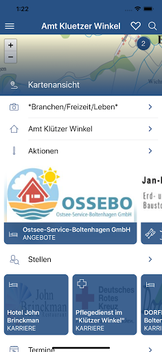 Amt Klützer Winkel • app|ONE Screen 2