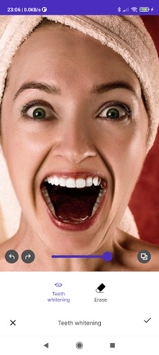 Screenshot of Face editing retouch Facefact