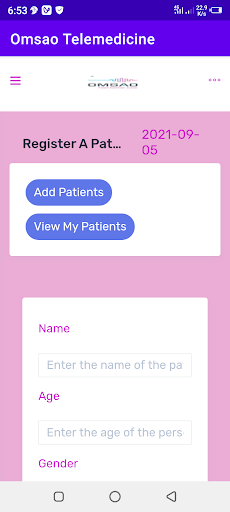 Omsao Telemedicine Screen 3