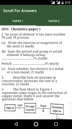 Android application Chemistry Past Papers f1-f4 screenshort