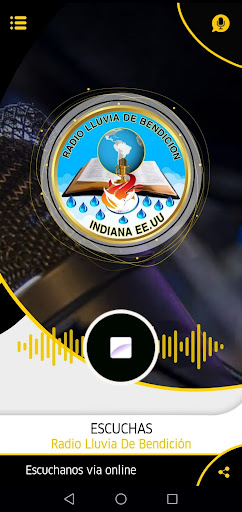 Android application Radio Lluvia De Bendición screenshort