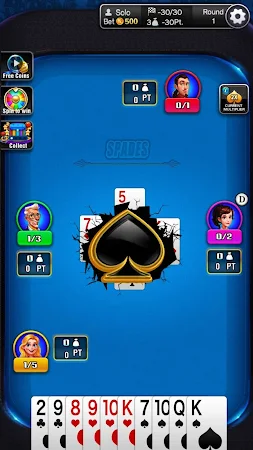 Game screenshot Spades - オフラインのトランプゲーム mod apk