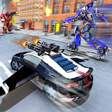 Police Flying Car Transformation: New Robots Games icon