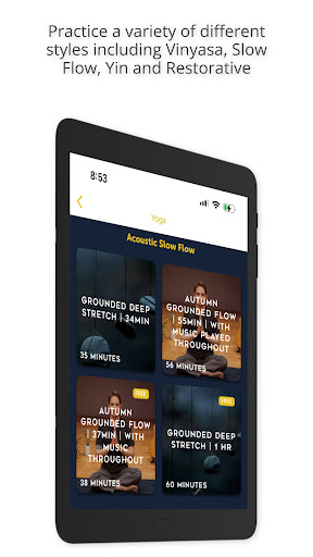 Screenshot of In the Flow (yoga + music)
