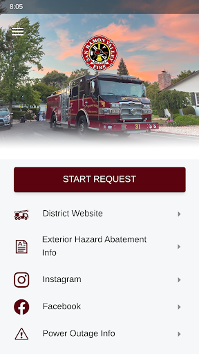 Android application SRV Fire screenshort