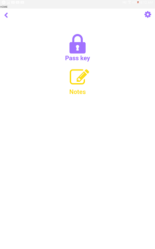 Passkey & Notes Screen 3