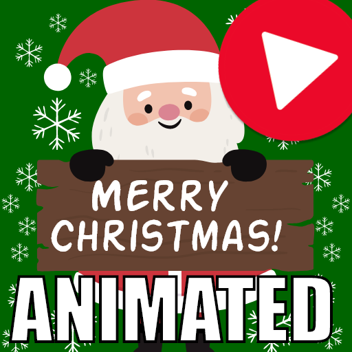 Animated Christmas Stickers. logo