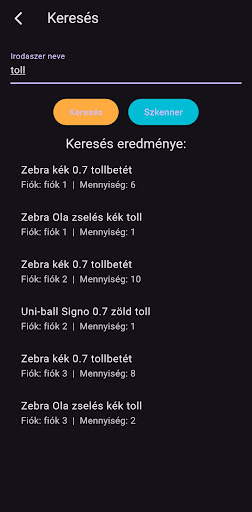 Irodaszer kezelő Screen 3
