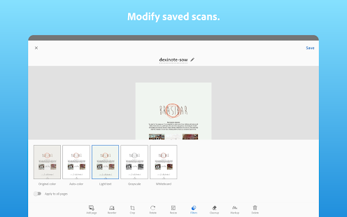 Adobe Scan: PDF Scanner, OCR Varies with device screenshots 15