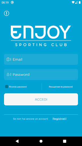 Android application Enjoy Sporting Club screenshort