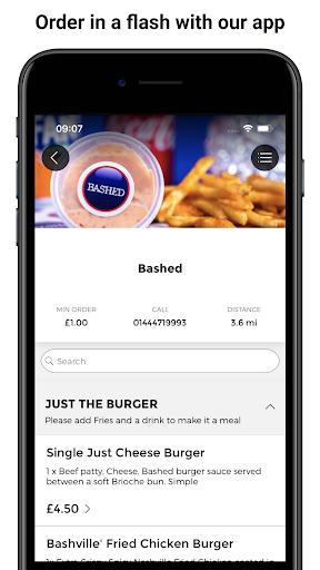 Android application Bashed screenshort
