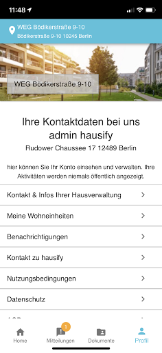 Android application hausify screenshort