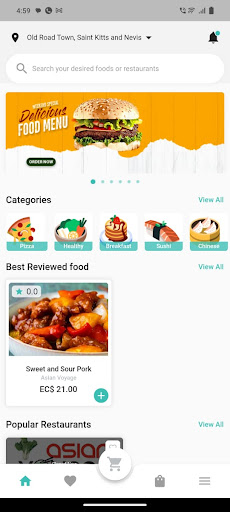 Android application SuwifBites screenshort