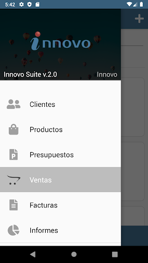 Android application Innovo Suite screenshort