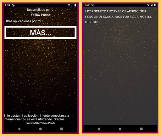 Vista previa de la aplicación