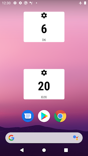 Random Dice Widget Screen 3