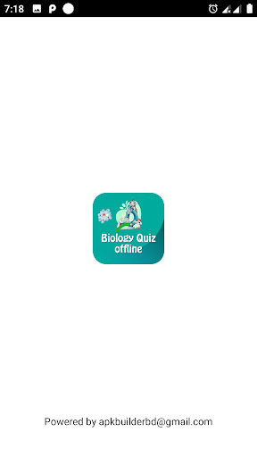 Android application Biology Quiz in English screenshort