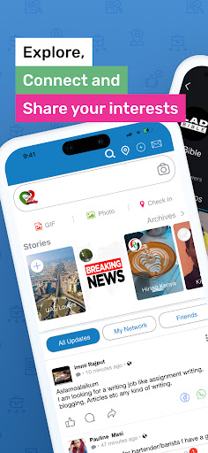 Android application Semasocial: Job Search & News screenshort