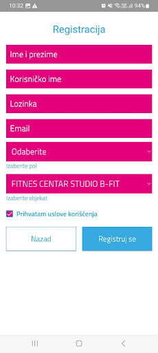 Studio B-fit ekran görüntüsü