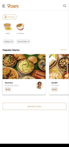 Chups - Mom2Mom Meals Screen 2