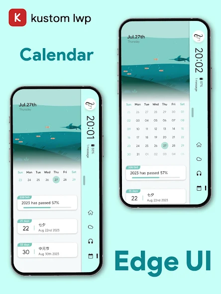 Download Edge UI For KLWP APK