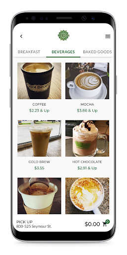 Cool Beanz app Screen 3