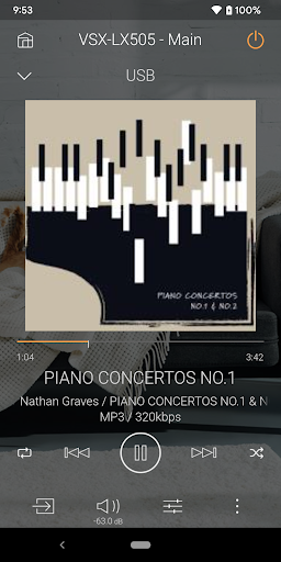 Pioneer Remote App Screen 3