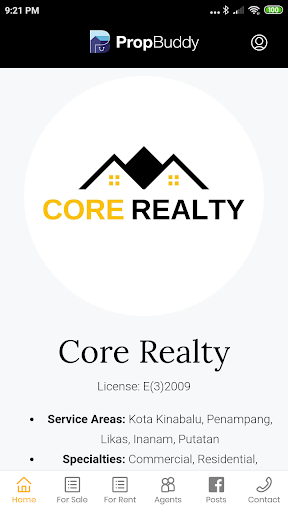 Android application Core Realty screenshort