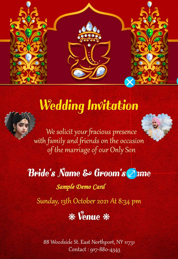 Android application Quick Invitation Card Maker screenshort