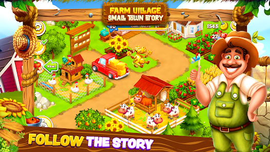 Happy Farm Town Small Village 40.0.20230915 APK + Mod (Unlimited money) untuk android